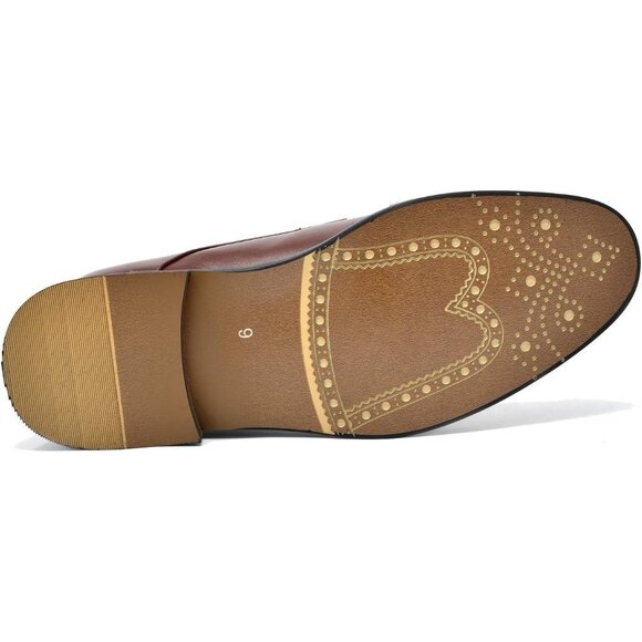 Bruno Marc Italy Men's 6-Dark/Brown Classic Modern Oxford Lace-Up Dress Shoes - Picture 10 of 11